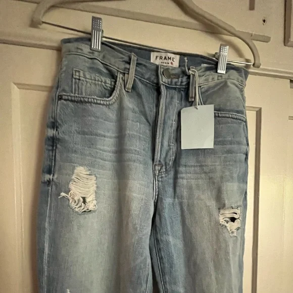 FRAME denim le original skinny in distressed POMDALE size 25 NWT